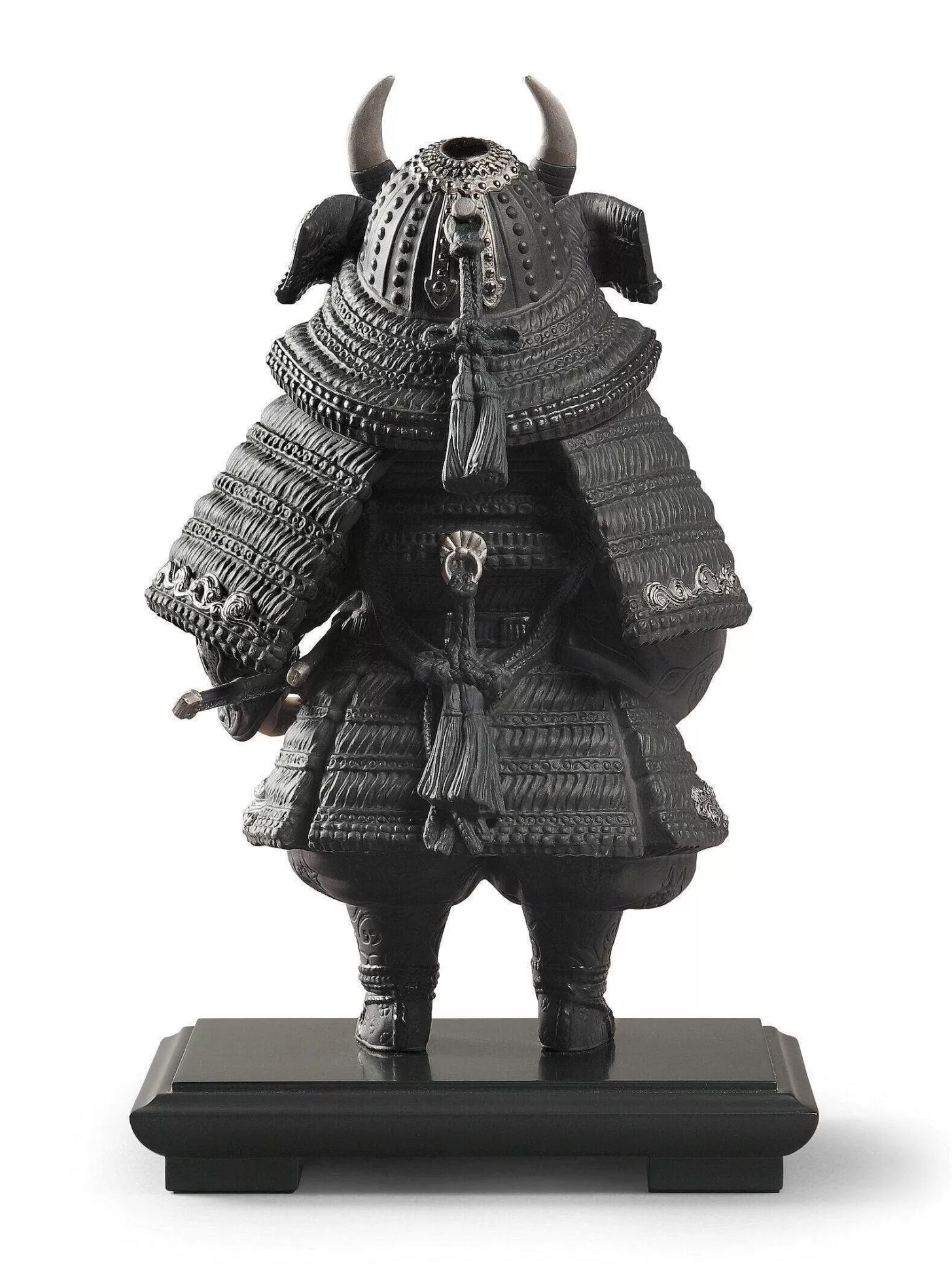 Lladró Warrior Boy Figurine. Silver Lustre. Limited Edition^ Japanese Culture