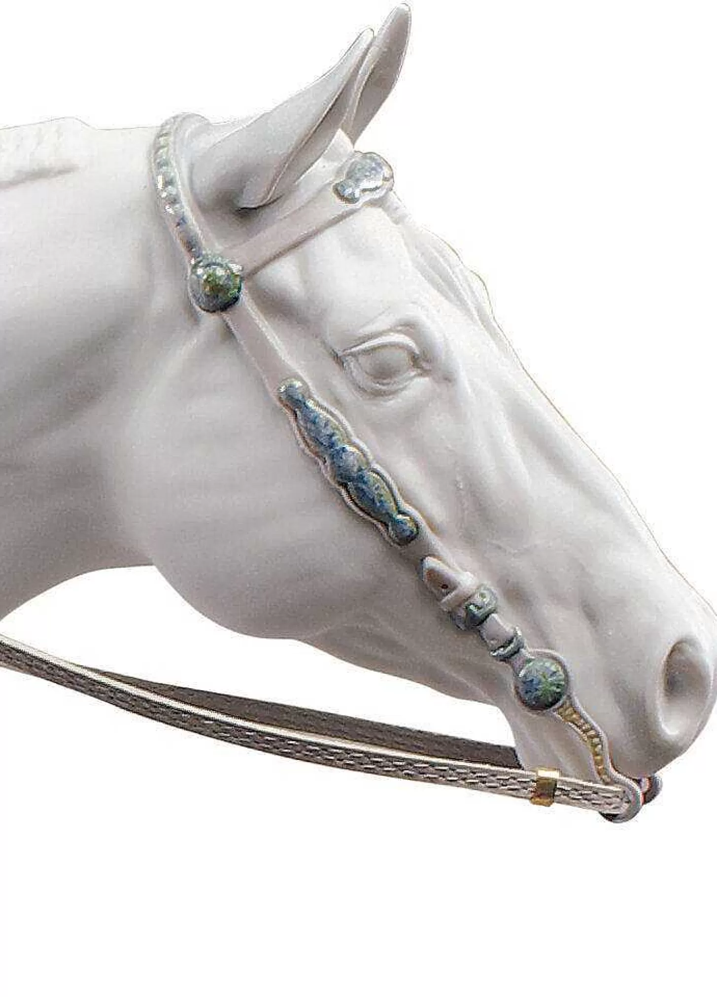 Lladró White Quarter Horse Sculpture^ Animals