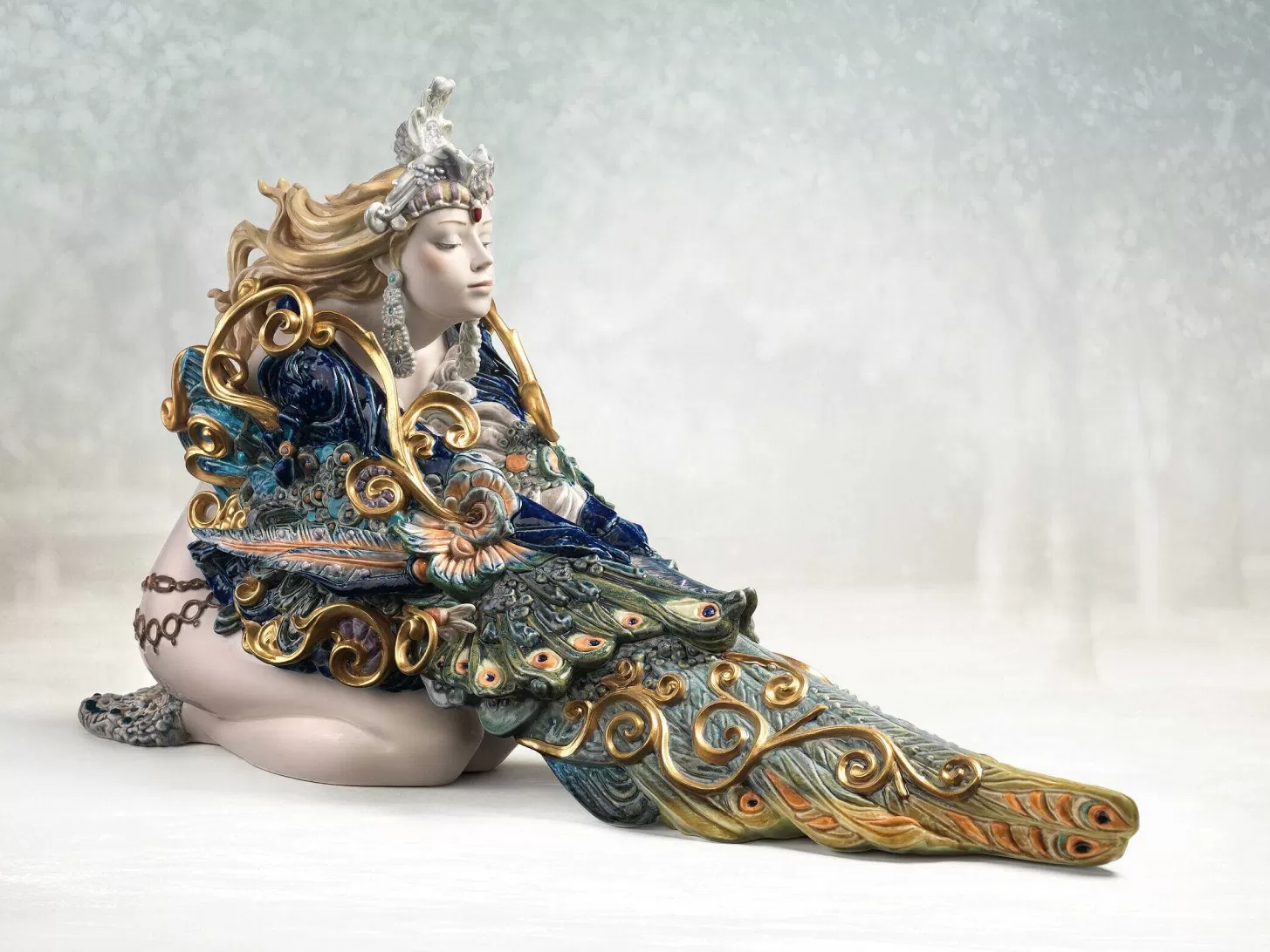 Lladró Winged Beauty Woman Sculpture. Limited Edition^ High Porcelain
