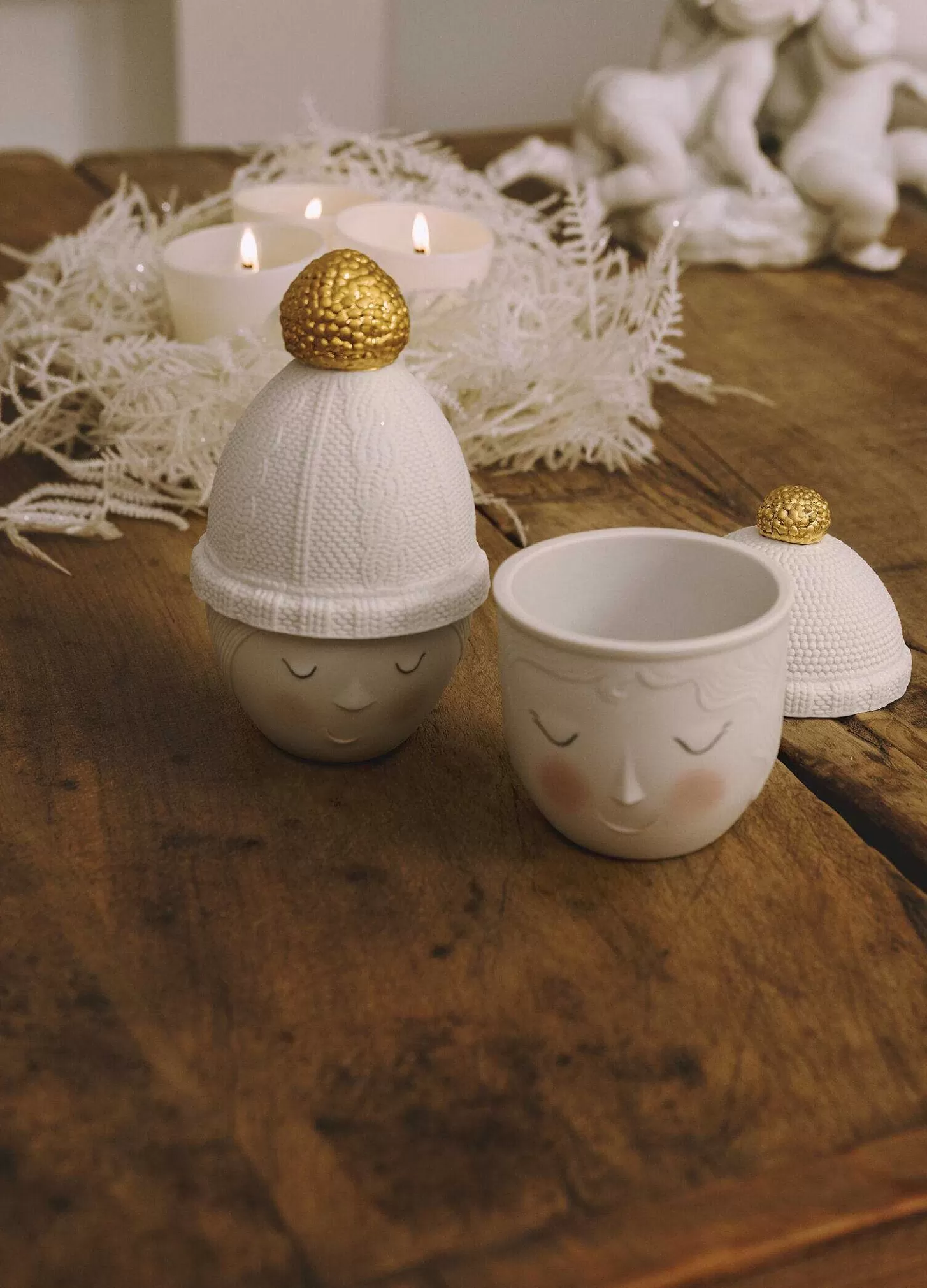 Lladró Winter Lee Box. Golden Luster^ Lee & Lane