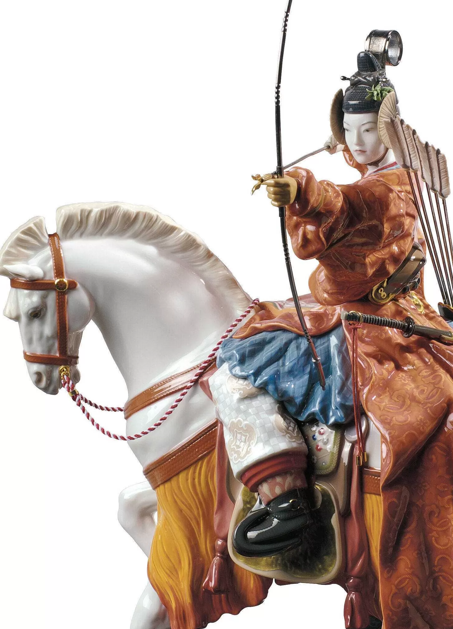 Lladró Yabusame Archer Sculpture. Limited Edition^ Japanese Culture